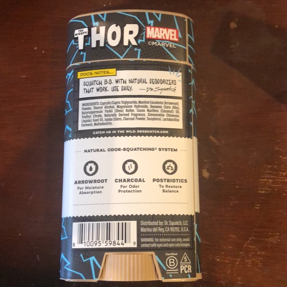 Dr. SquatchxMarvel Collab Limited Edition Divine Storm Thor Soap & Deodorant Set - Picture 8 of 10